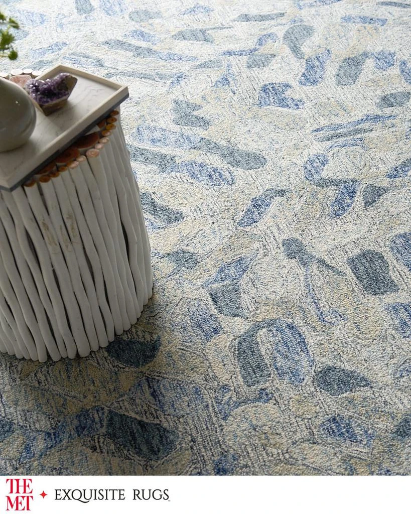 Exquisite Rugs Botanica Hand-Tufted Blue Rug, 10' x 14' 6