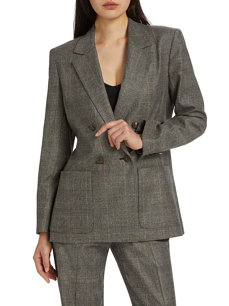 Kobi Halperin Nebula Plaid Double-Breasted Jacket 3