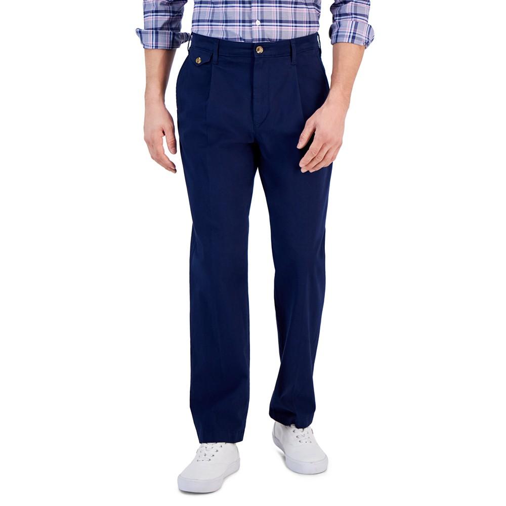 Club Room Men's Relaxed-Fit Pleated Chino Pants, Created for Macy's