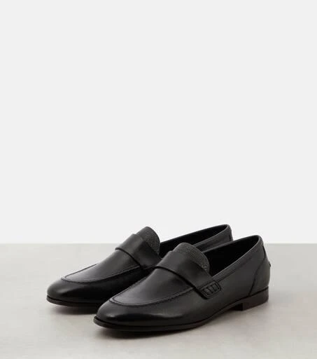 Brunello Cucinelli Monili leather loafers 5