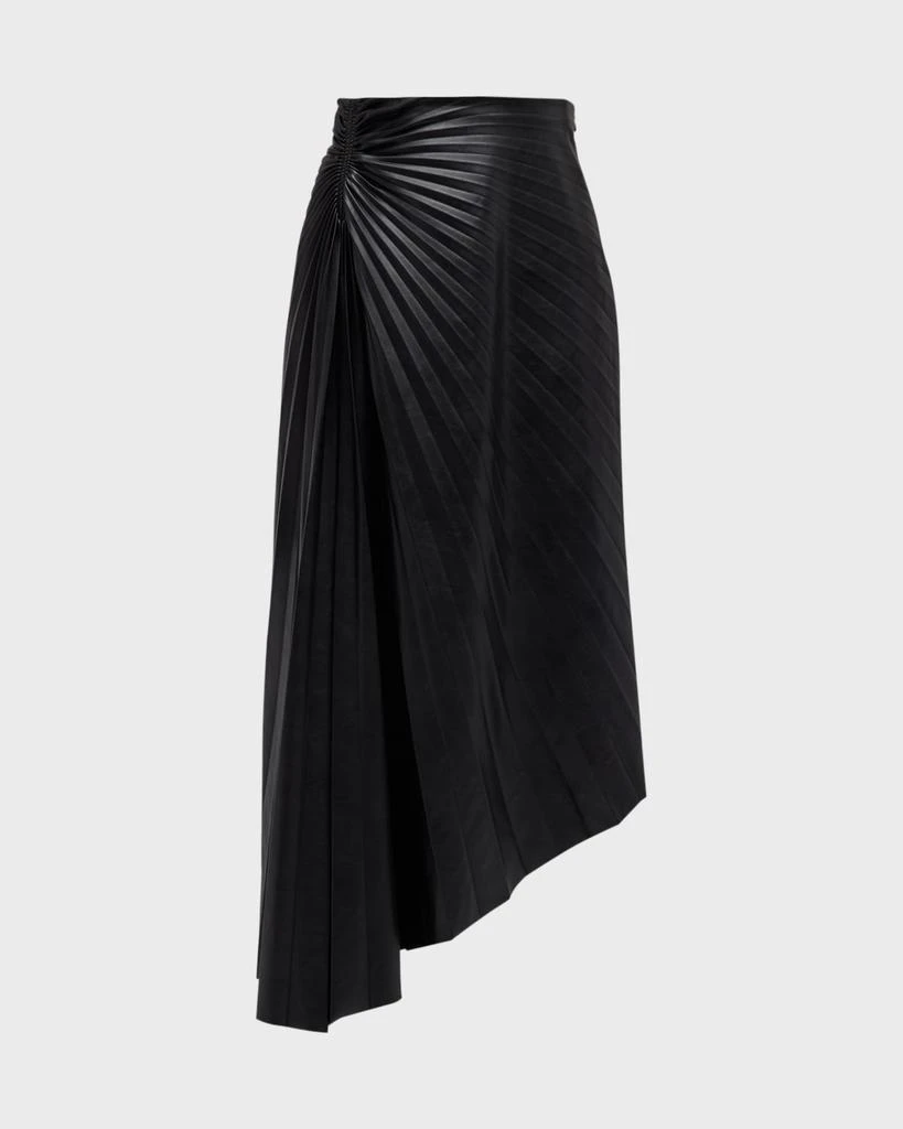 Tatum Faux Leather Ruched Skirt Tatum Faux Leather Ruched Skirt