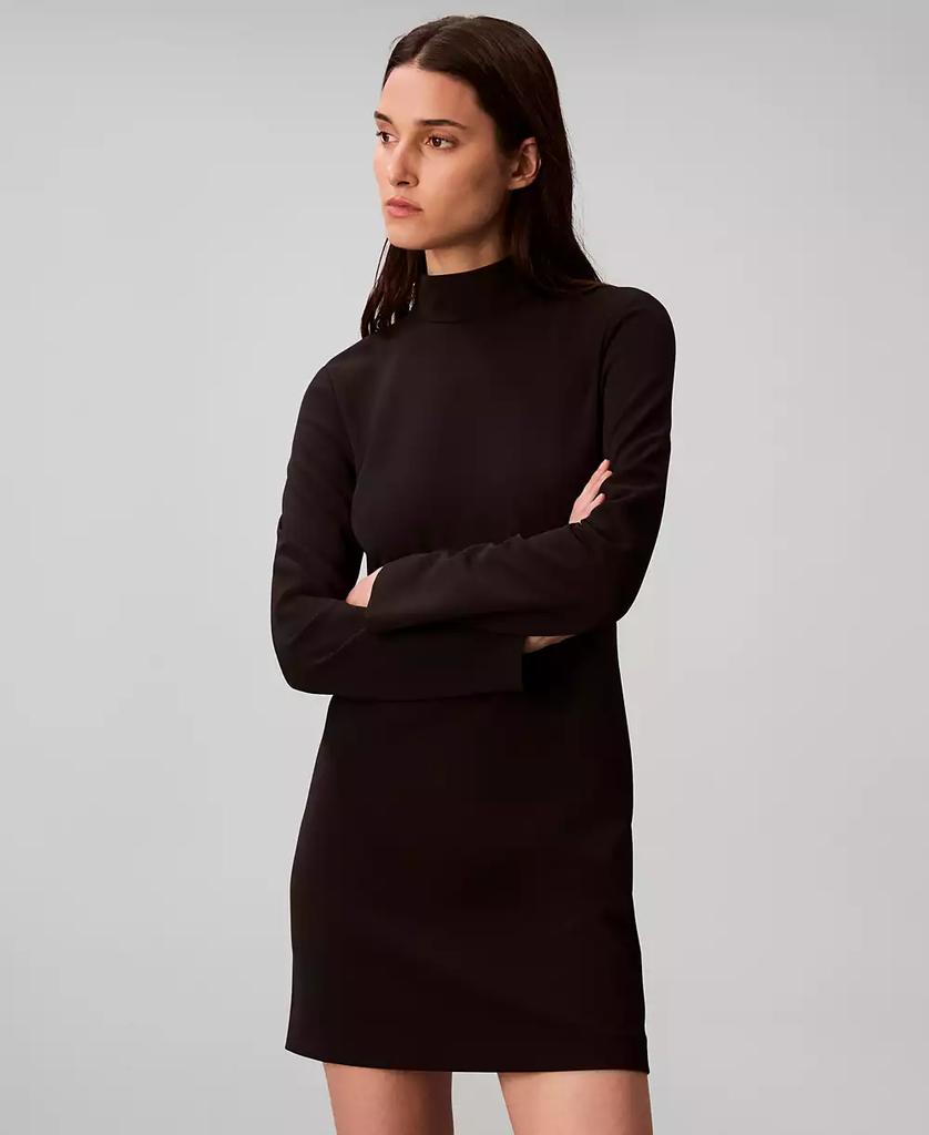 Calvin Klein Women
s Long Sleeve Turtle Neck Mini Dress