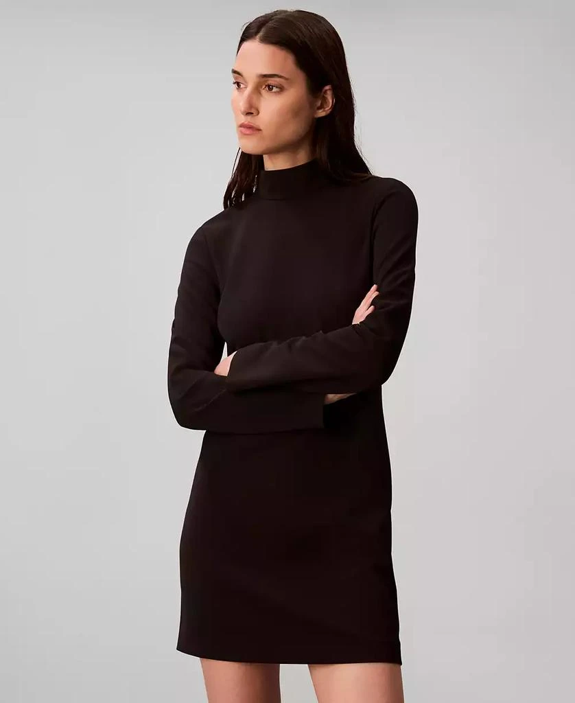Calvin Klein Women
s Long Sleeve Turtle Neck Mini Dress 1