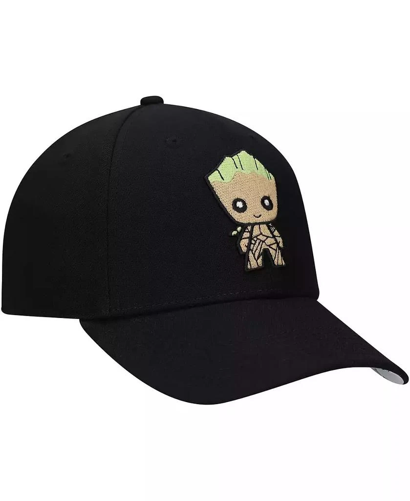 Lids Big Boys and Girls Black Guardians of the Galaxy Groot Chibi Adjustable Hat 3
