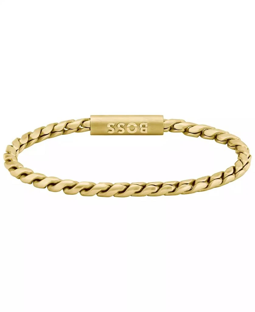 Hugo Boss Men's Doran Ionic Gold-Plated Chain Bracelet 2
