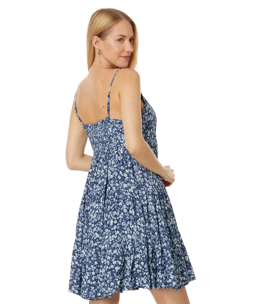 Lucky Brand Printed Button Front Tiered Mini Dress 2