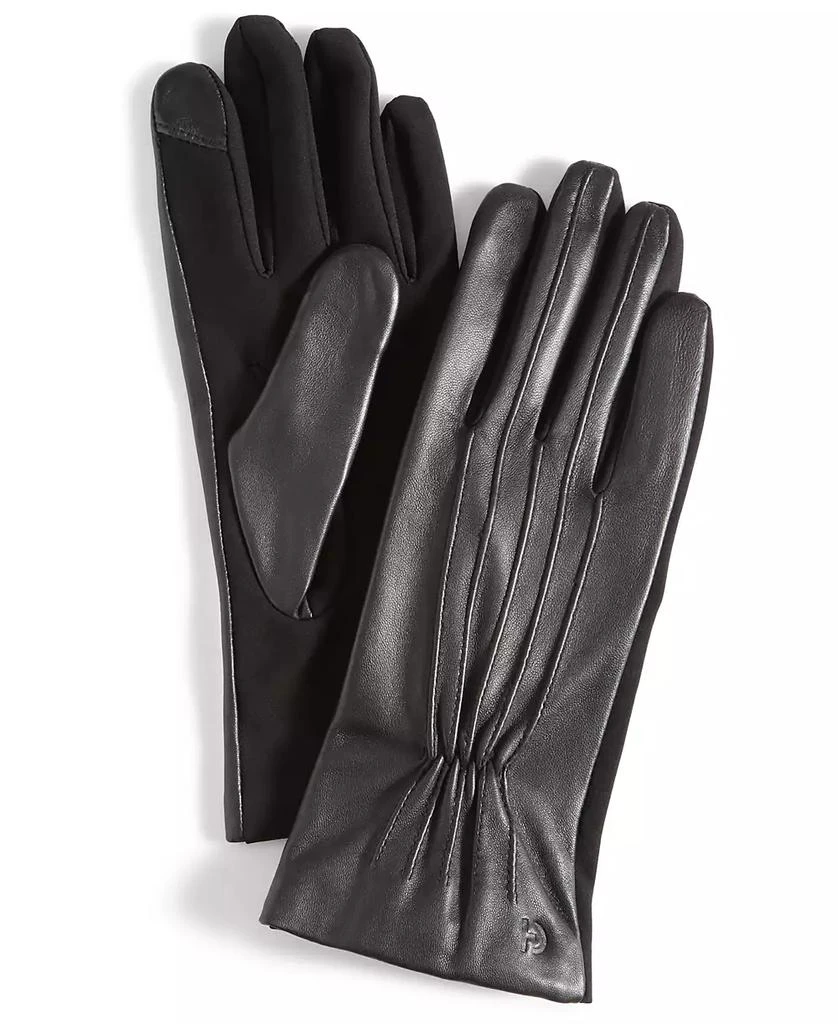 Cole Haan Women's Leather Points Stretch Gloves 1