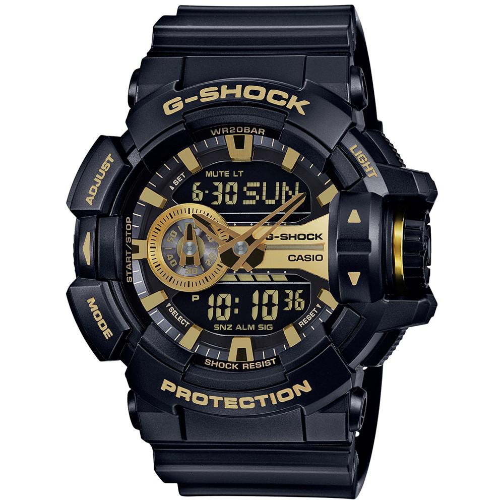 G-Shock Men's Analog-Digital Chronograph Black Resin Strap Watch 55x52mm GA400GB-1A9