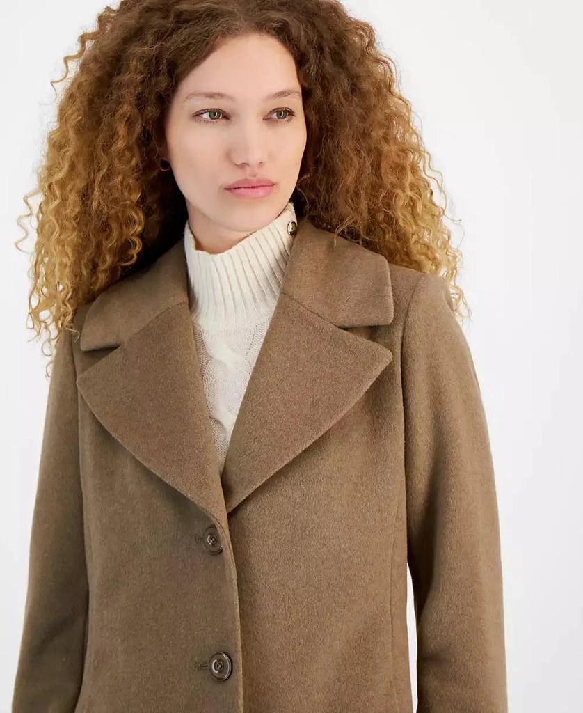 Via Spiga Women's Single-Breasted Faux-Fur-Collar Maxi Coat 4