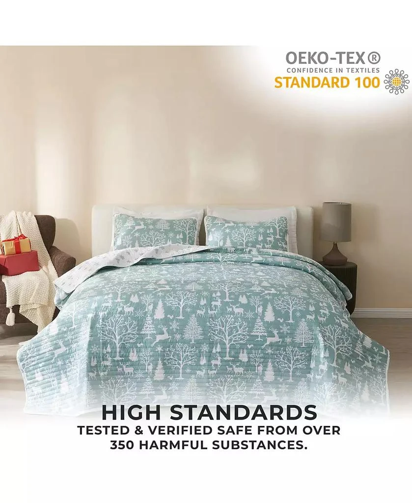 Linery 
Co Winter-Themed Microfiber Quilt Set with Shams 5