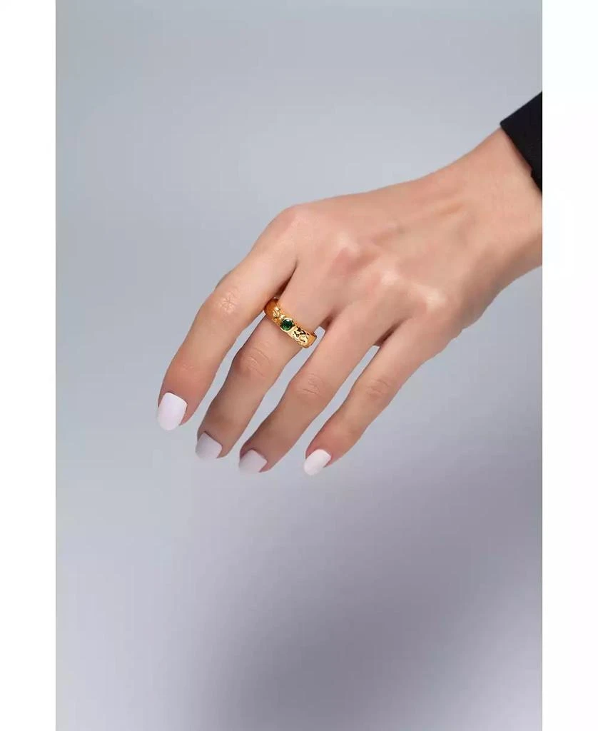 Classicharms Sylvie Cubic Zirconia Molten Stackable Ring 2