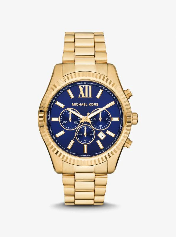 Michael Kors Oversized Lexington Gold-Tone Watch 1