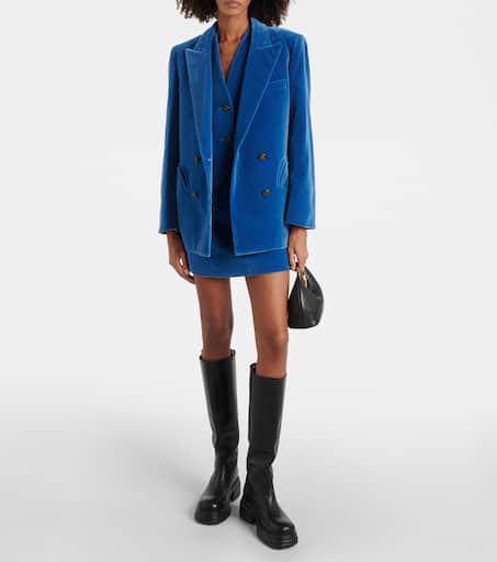 BLAZÉ MILANO Coci velvet miniskirt