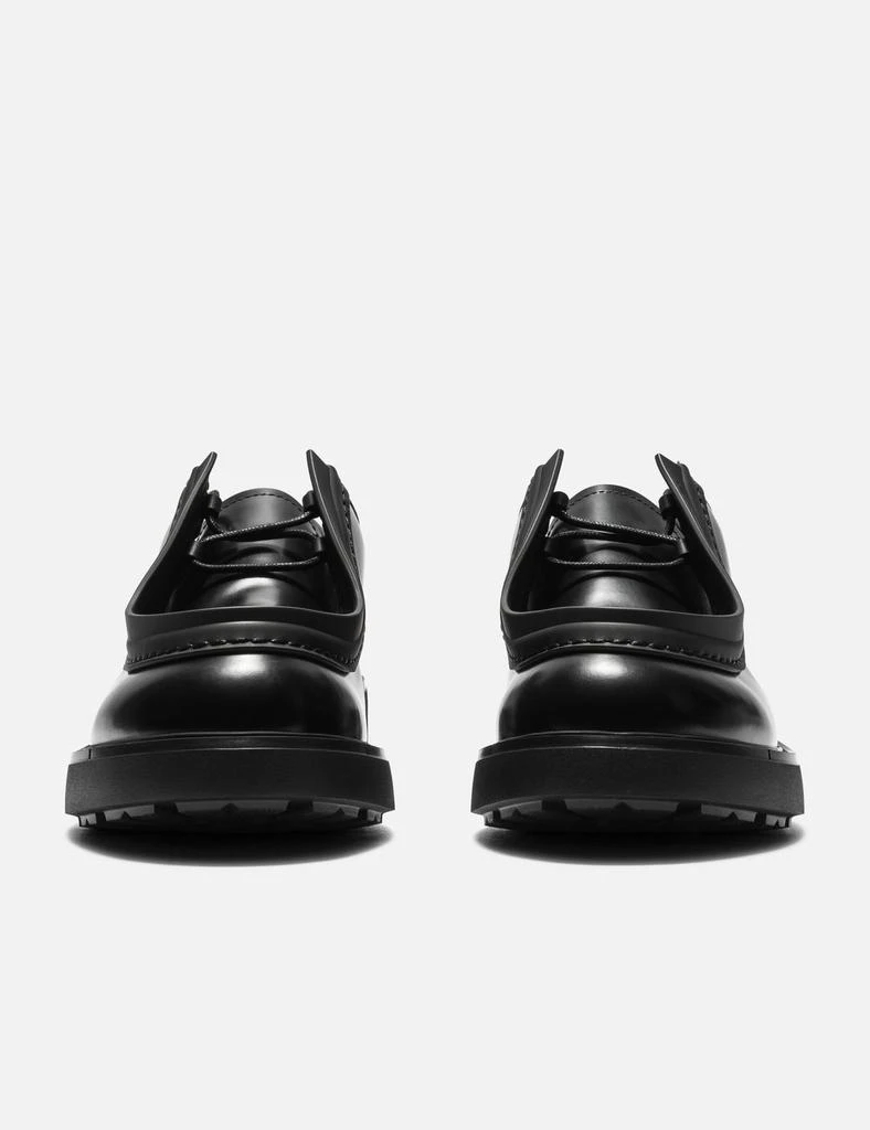 Prada Diapason Opaque Brushed Leather Lace-up Shoes 2