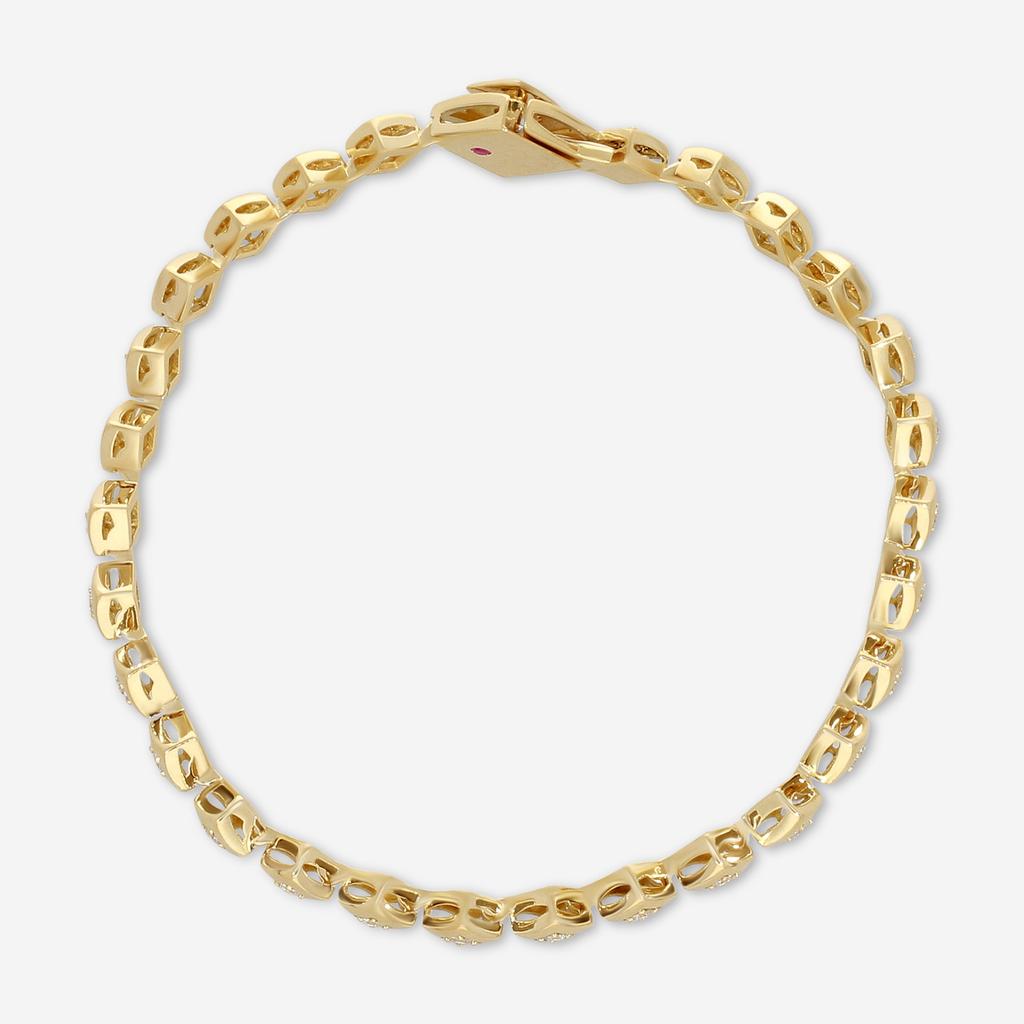 Roberto Coin Roberto Coin 18K Yellow Gold Diamond Bracelet 7772926AYLBX