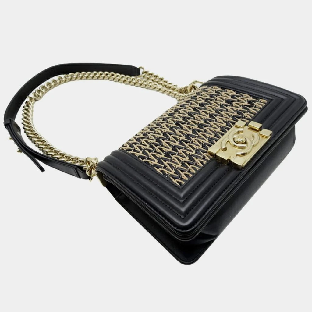 Chanel Chanel Black Lambskin Leather Boy Shoulder Bag 5