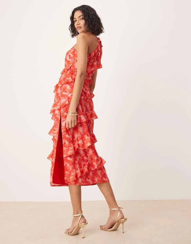 pretty lavish pink ruffle dress Pretty Lavish Ruffle Floral Maxi Dress Lush And Lavish Pink Pretty Floral  Maxi Dress Pink Boutique