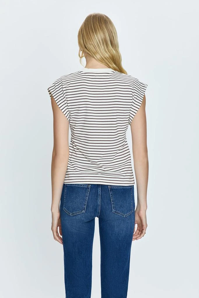 Pistola Denim Marina Tee - Chestnut Stripe 4