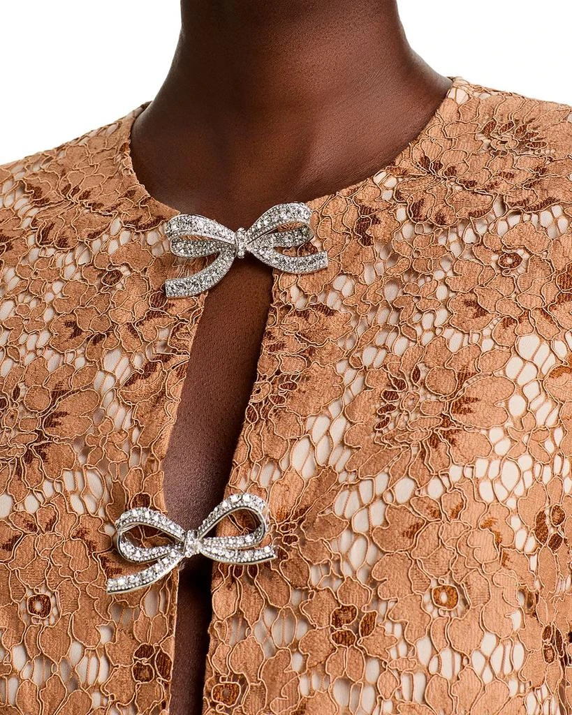 Self Portrait Lace Embellished Bow Mini Dress 6