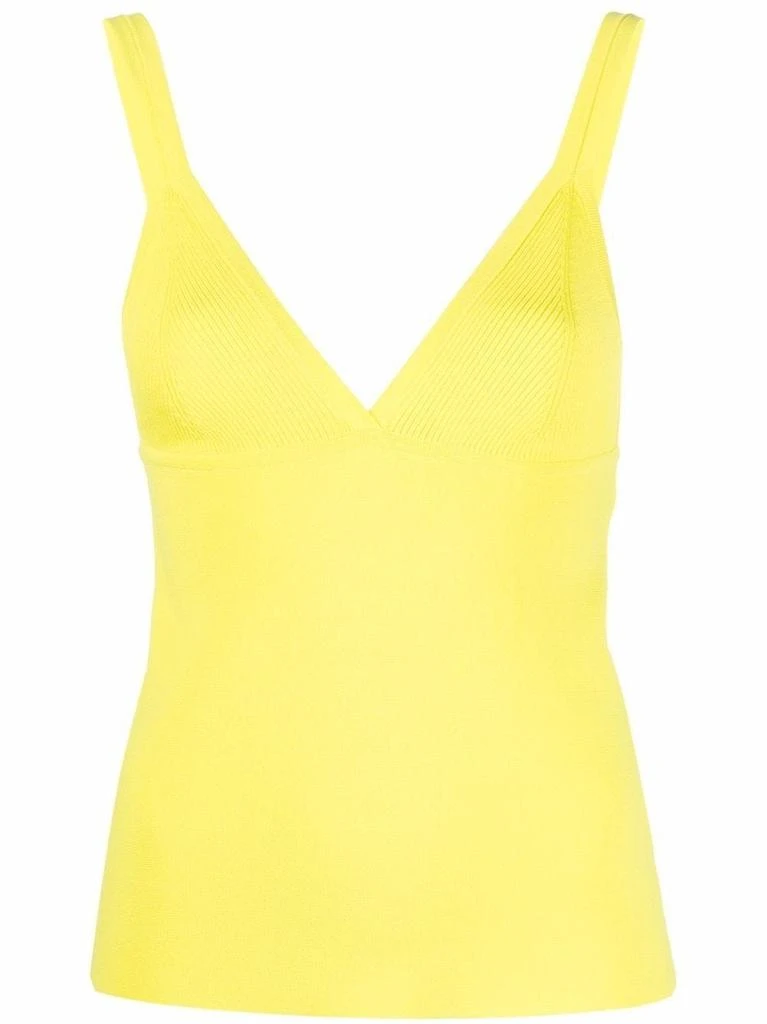 NA Yellow ribbed Top 1