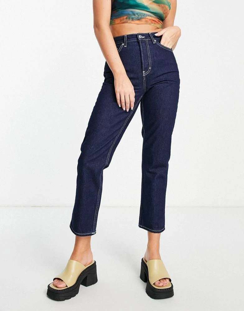 Topshop Topshop Editor jeans in raw indigo 2