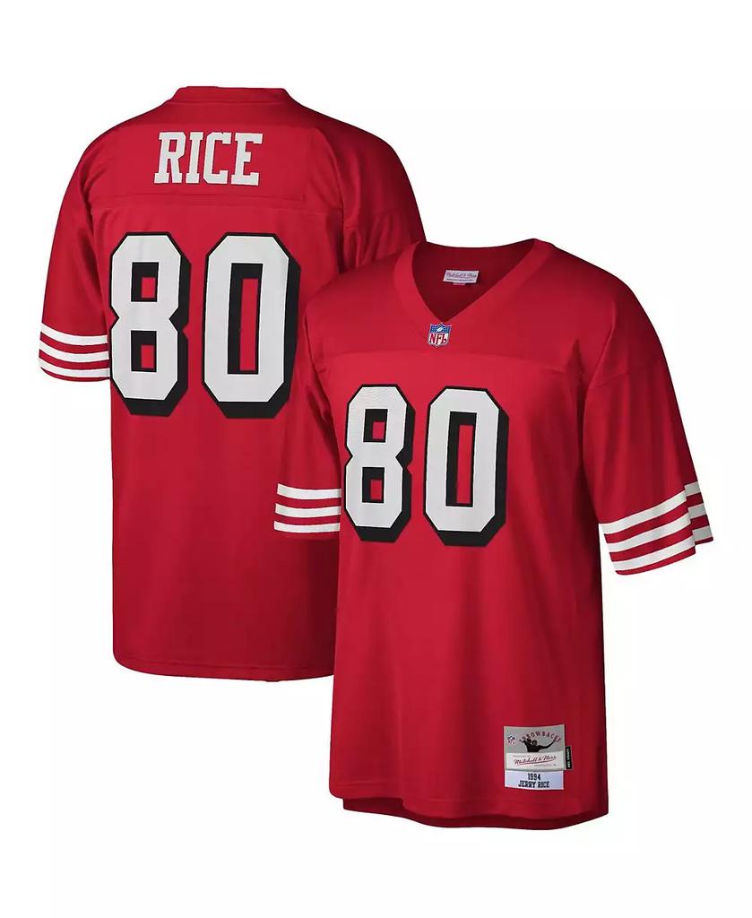 Mitchell and Ness Men's Jerry Rice Scarlet San Francisco 49ers 1994 Legacy Replica Jersey