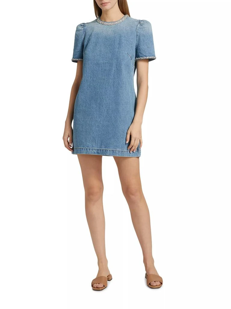 Zimmermann Crush Embellished Denim Minidress 2