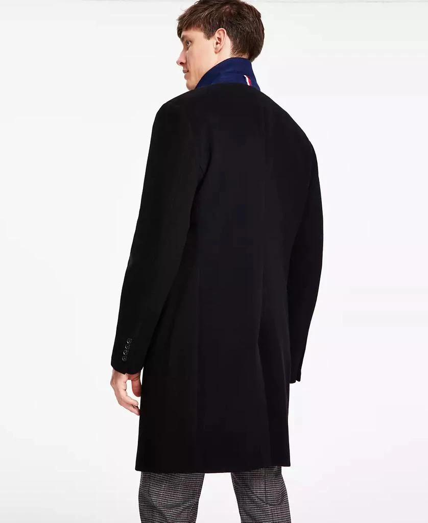 Tommy Hilfiger Men's Addison Wool-Blend Trim Fit Overcoat 2