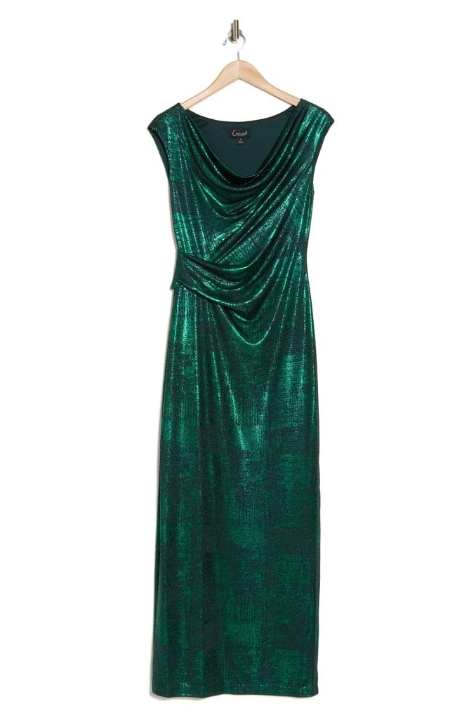 connected apparel green dress Green Floral Tiered Midi Dress main image 1