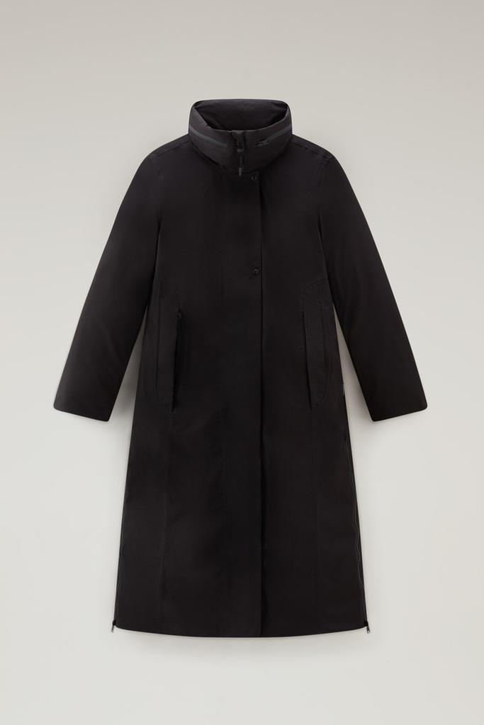 Woolrich Waterproof High-Tech Long Coat in Recycled GORE-TEX - Women - Black