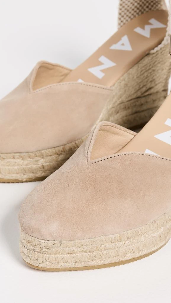 Manebi Heart Shaped Wedge Espadrilles 5