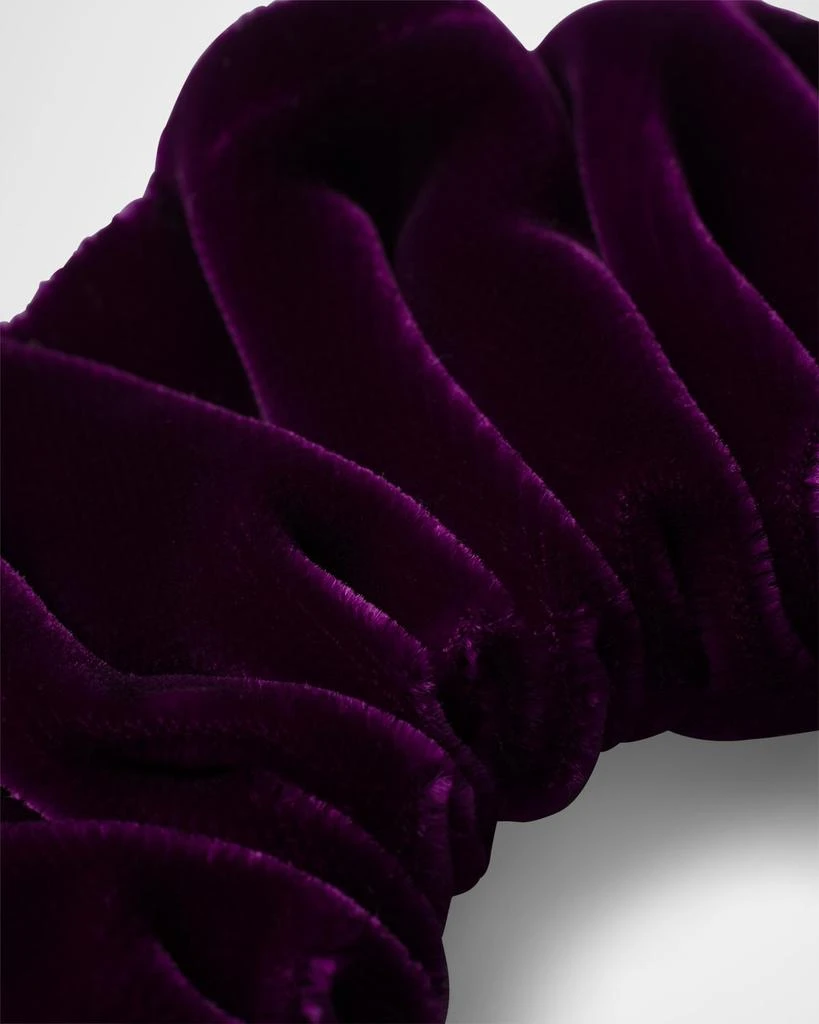 Prada Triangle Velvet Scrunchie 2