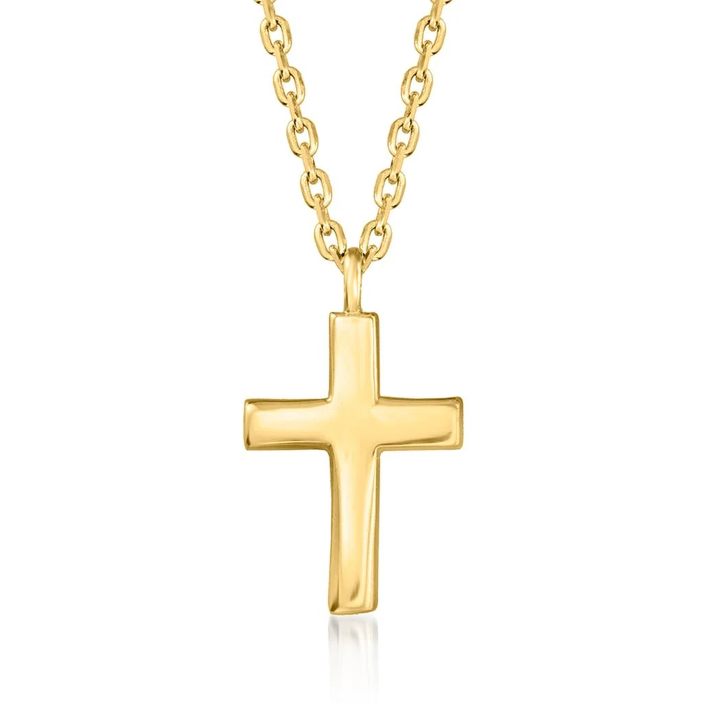 Ross-Simons by Ross-Simons 14kt Yellow Gold Cross Necklace 1