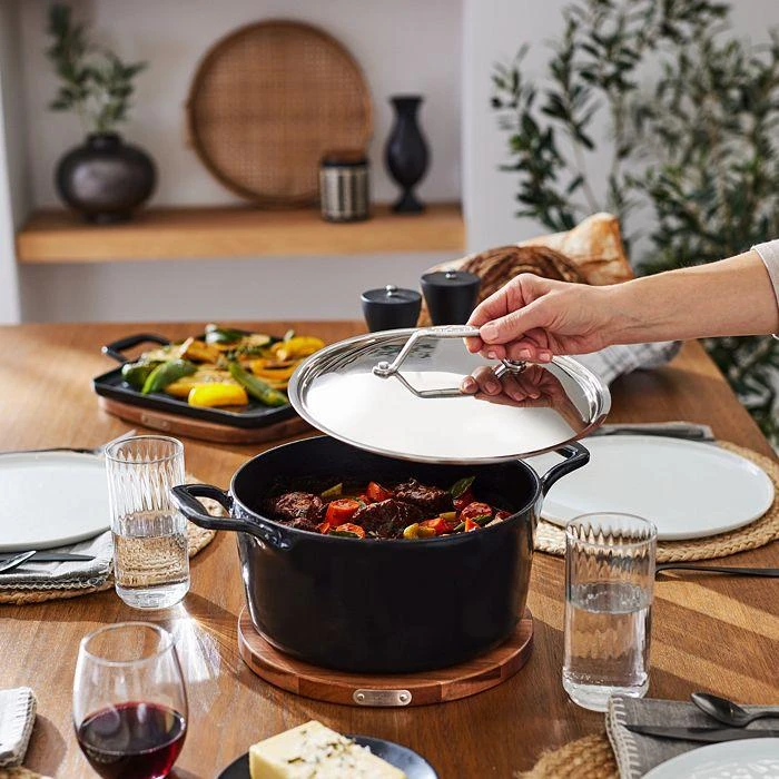 All-Clad 6 Quart Enameled Cast Iron Dutch Oven & Trivet 2