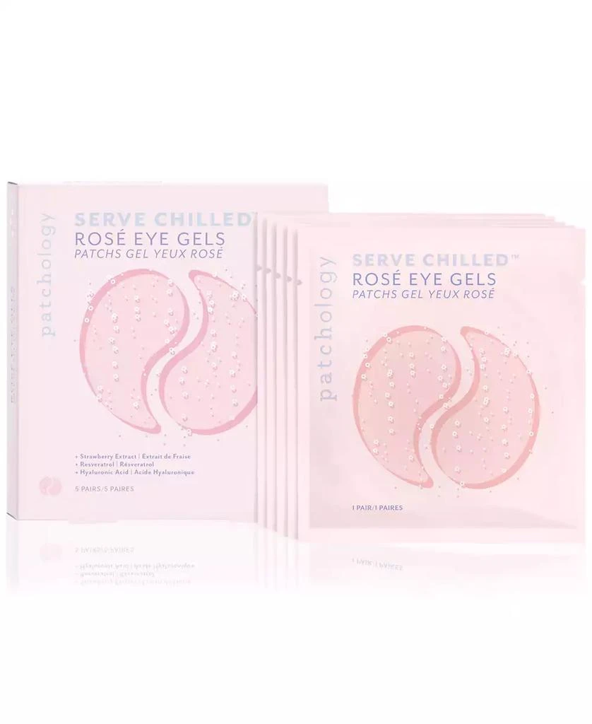 Patchology Serve Chilled Rosé Eye Gels, 5 pairs 6