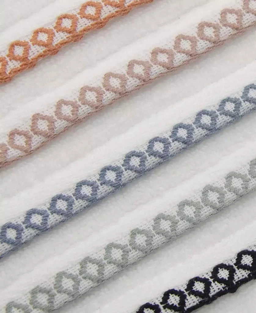 Linery 
Co Quick-Dry Cotton Decorative Border 4 Pack Bath Towel Set 2