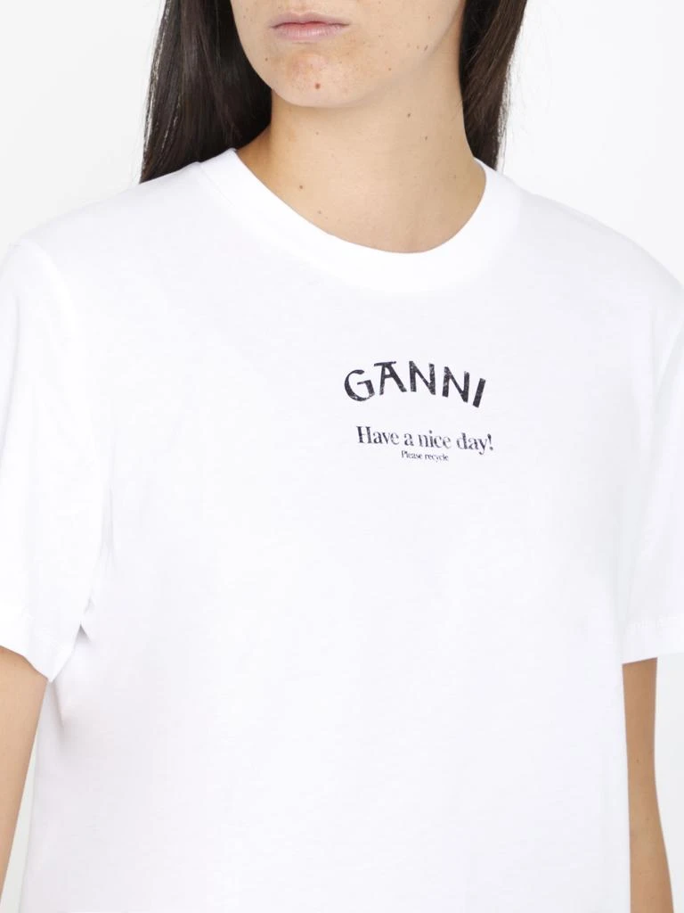 Ganni Ganni logo t-shirt 4