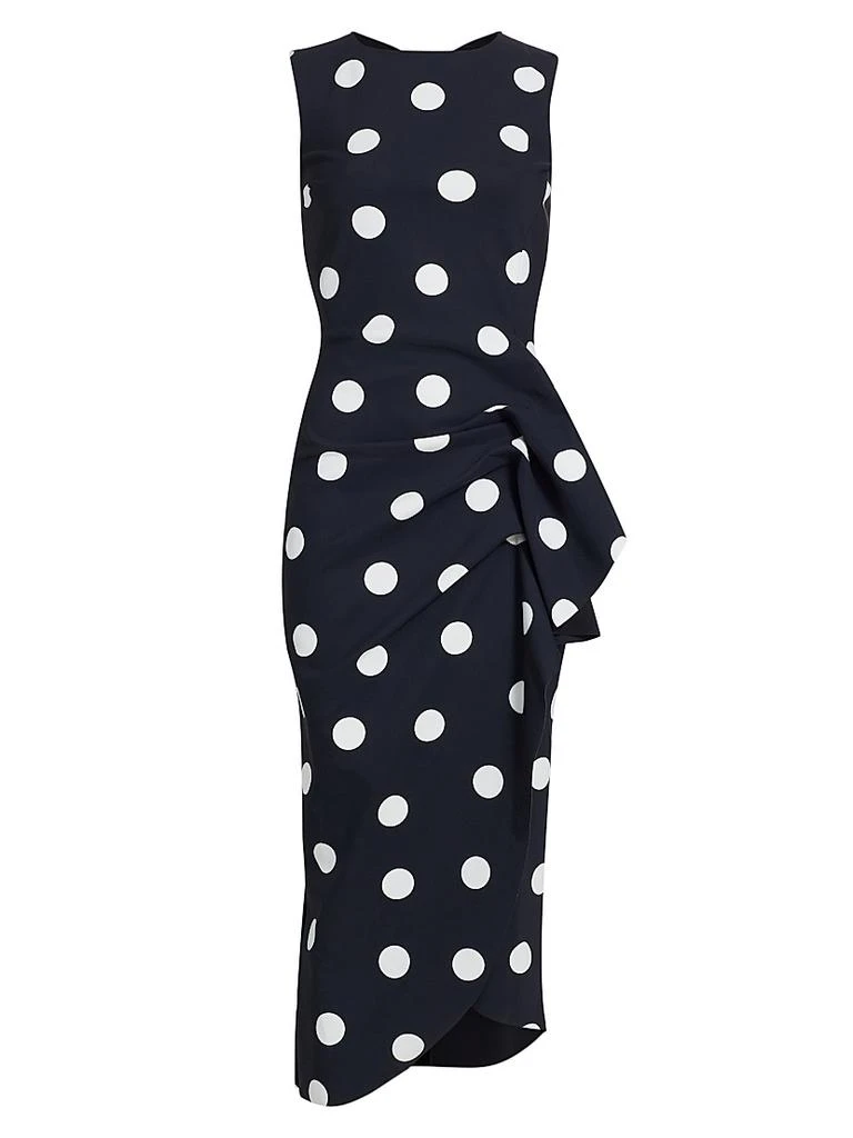 Chiara Boni Wang Polka Dot Cocktail Dress 1