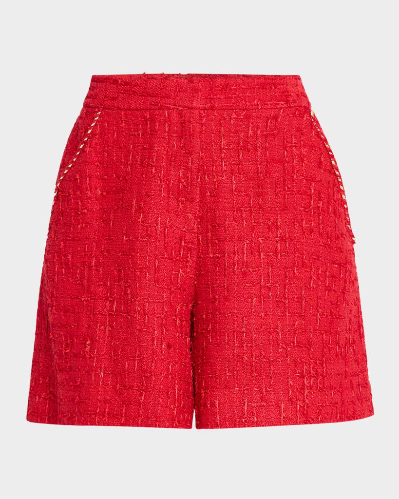 Kobi Halperin Esme Wide-Leg Tweed Shorts