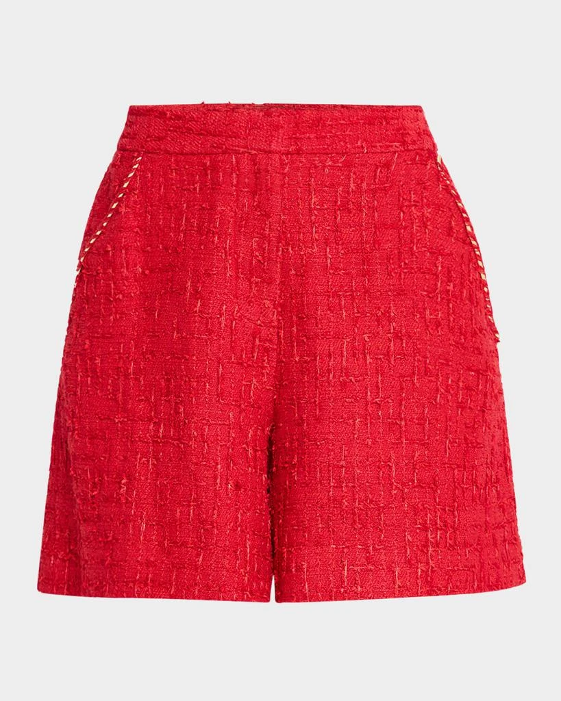 Kobi Halperin Esme Wide-Leg Tweed Shorts 1