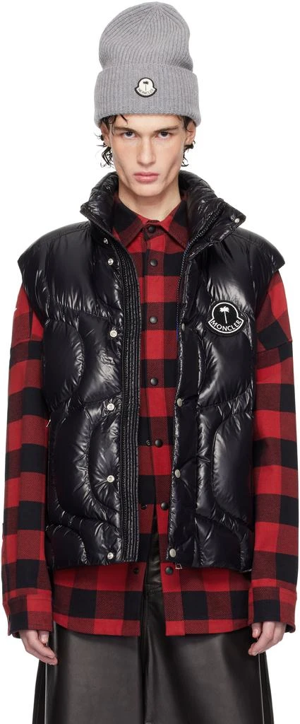 Moncler Moncler x Palm Angels Black Gwenyth Down Vest 1