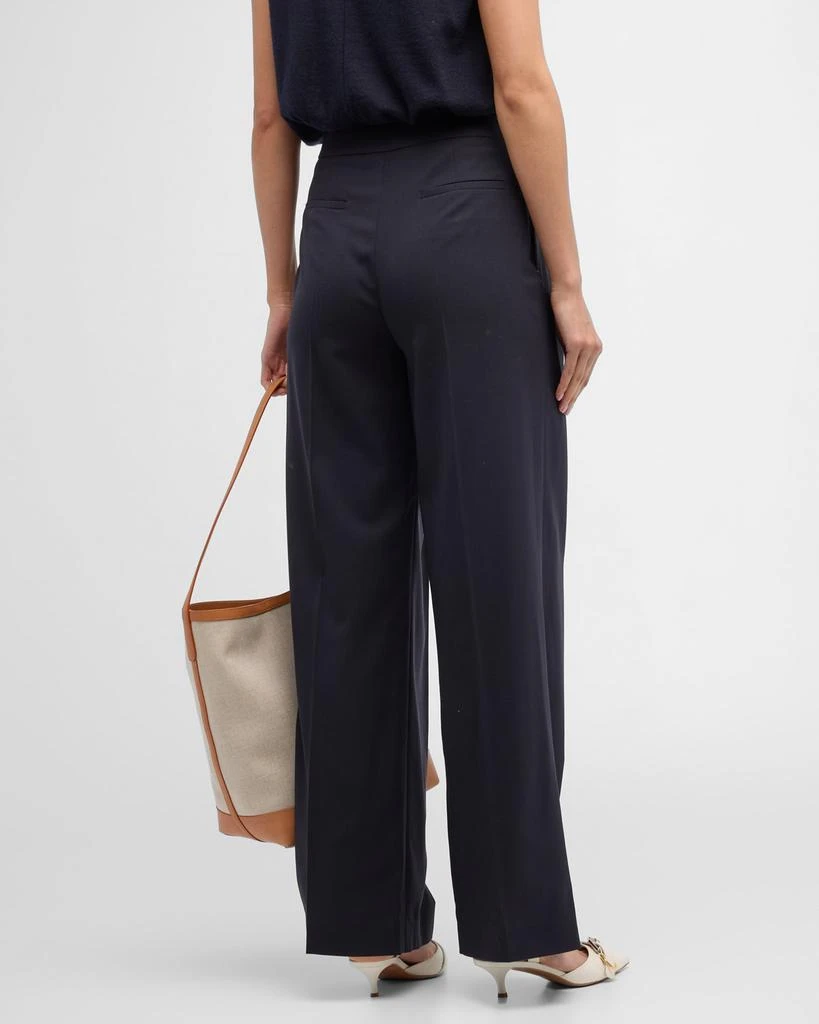 Eleventy Wool-Blend Wide-Leg Pants 6