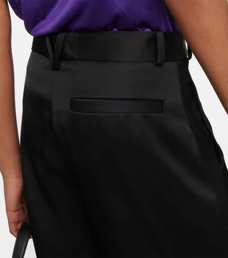 Versace High-rise wide-leg satin cargo pants 6