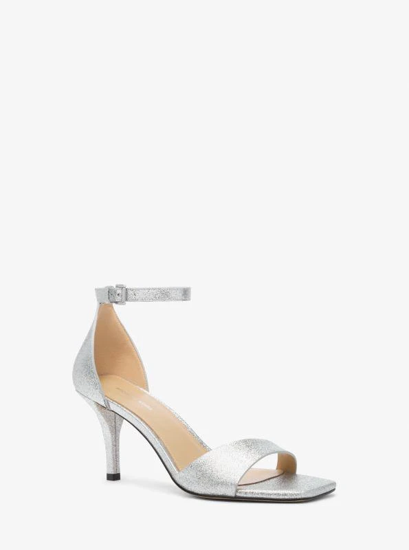 Michael Kors Jaida Metallic Leather Sandal 1