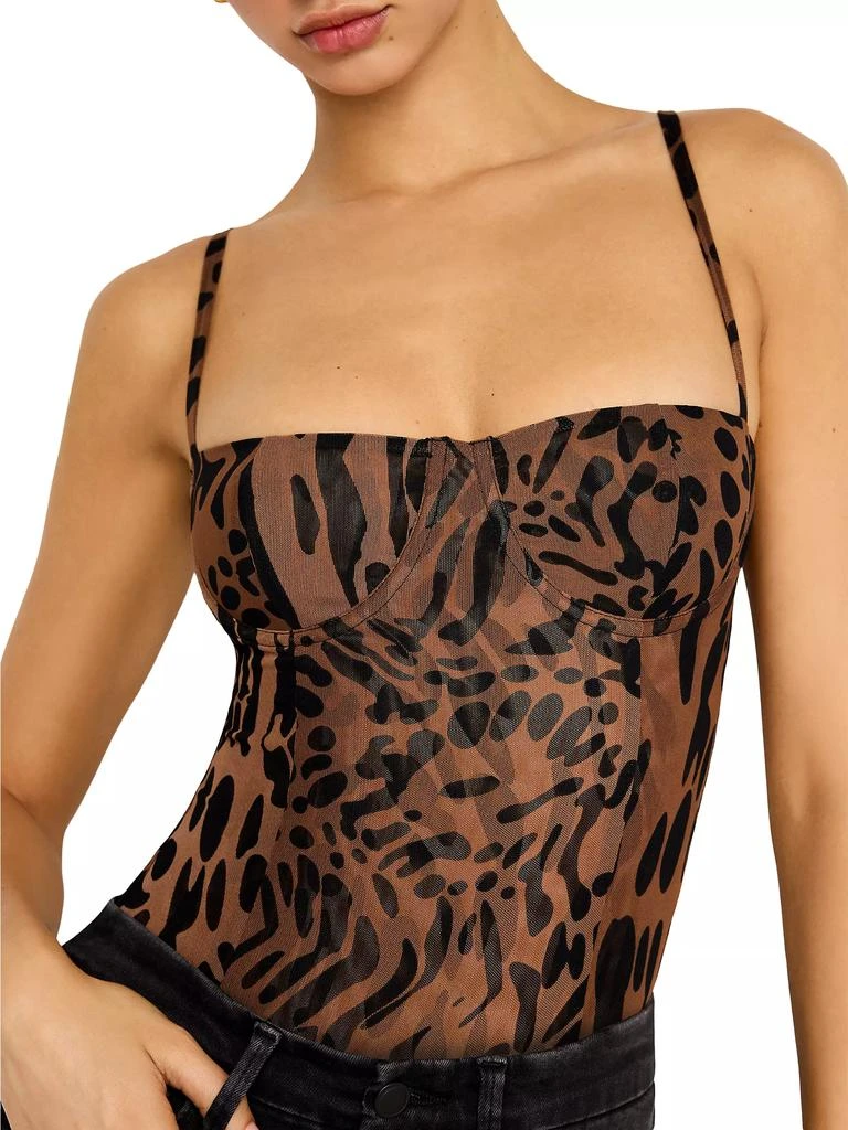 Good American Corset Demi Mesh Bodysuit 6