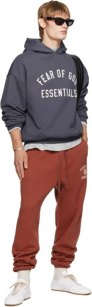 Essentials Navy Fleece Hoodie 5