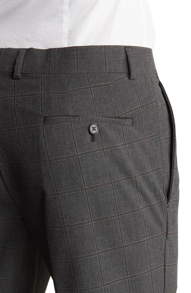 SAVILE ROW CO Charcoal Grey Plaid Notched Lapel Suit 5