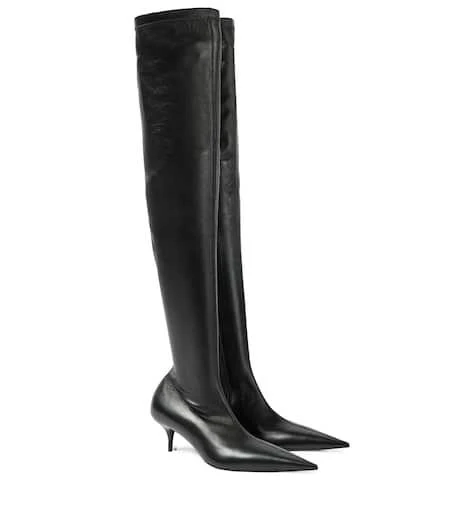 Balenciaga Avenue leather over-the-knee boots 1