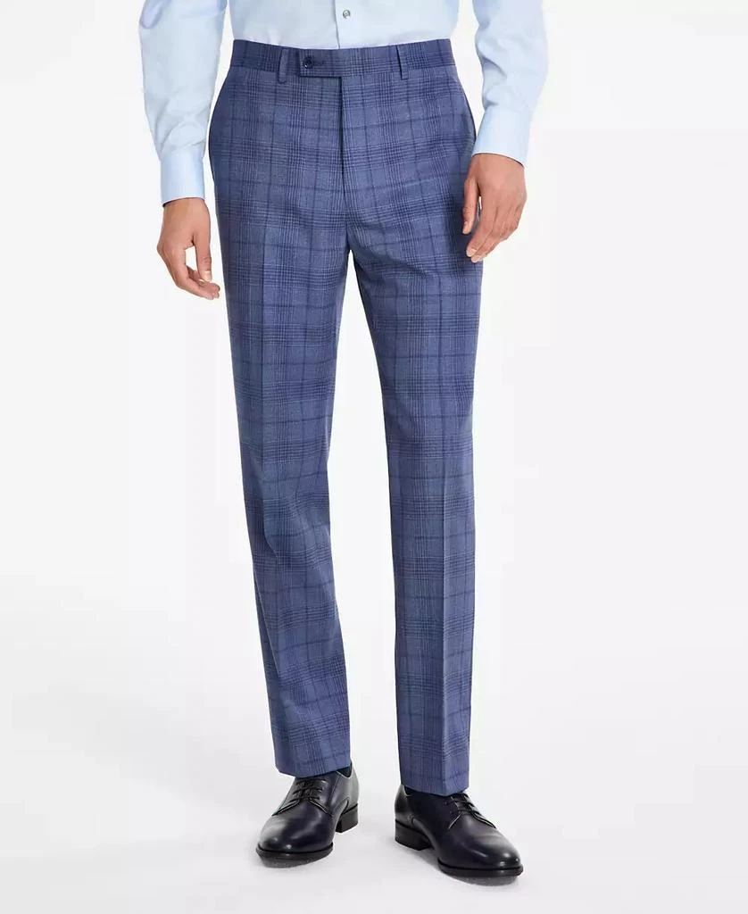 Calvin Klein Men's Slim-Fit Wool Blend Stretch Plaid Suit Separate Pants 2