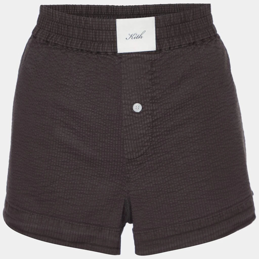 Kith Kith Coffee Brown Seersucker Cotton Shorts S 1